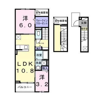 カーサ・フェリーチェ【3階】の間取り