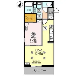 ノーブルパレス上木崎【1階】の間取り