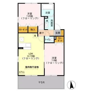 ハウスオブハート I【1階】の間取り