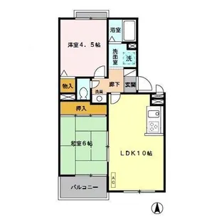 ピュアコート (3)参番館【2階】の間取り