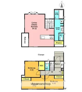 埼玉県さいたま市浦和区上木崎7丁目【一戸建】の間取り