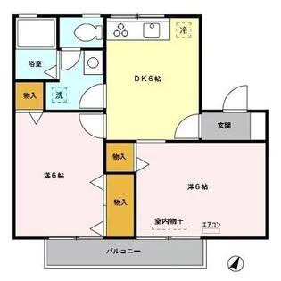 プリムヴェールファイヴ【2階】の間取り