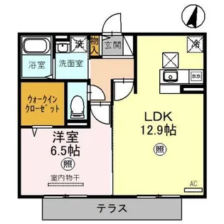 ステラ・ウェスト II【1階】の間取り