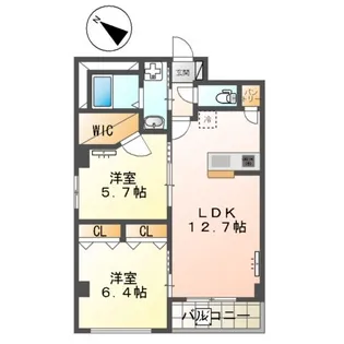 SUNSHINE RESIDENCE【2階】の間取り