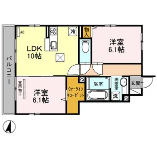 ルミエール【1階】の間取り