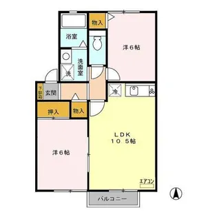 パティオ【2階】の間取り