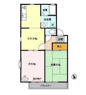ファミール木崎【1階】の間取り