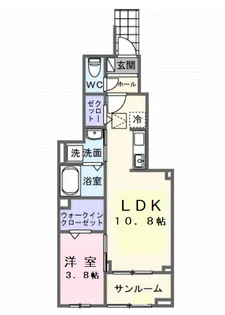 フローラル グレイス【1階】の間取り