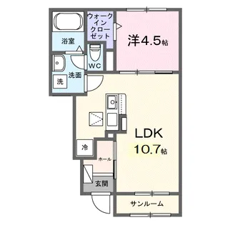 セレーネ【1階】の間取り