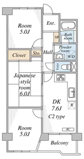 ファーストパレス与野本町【5階】の間取り