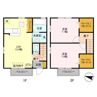 メゾン東山【1階】の間取り