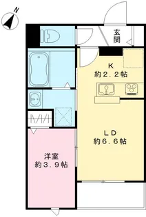 パークヴィラ桜木【202号室号室】の間取り