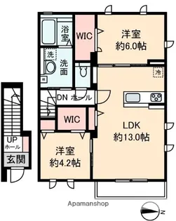アコルデ【202号室】の間取り