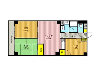 プレジール井山【311号室】の間取り
