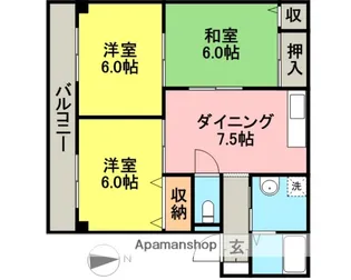 リヴェールマンション【101号室】の間取り