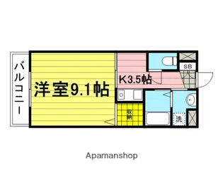 サンプリマベラ【404号室】の間取り