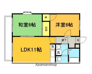 シャンハイツ北与野【102号室】の間取り