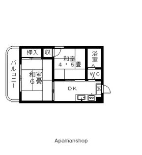 白亜荘【103号室】の間取り