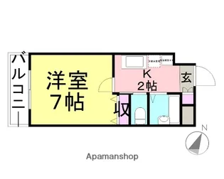 クラフト新都心マンション【3階】の間取り