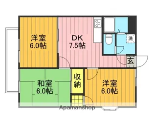 エランドール【301号室】の間取り
