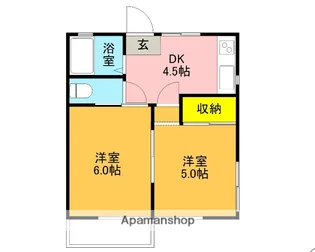 グリーンハイツ【201号室】の間取り