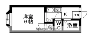 エスポアール与野【102号室】の間取り