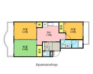 埼玉県さいたま市中央区本町西6丁目【マンション】の間取り