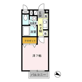 プランドール【1階】の間取り