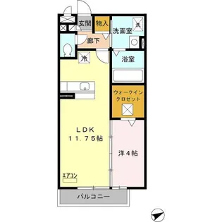 ラエティティア【1階】の間取り