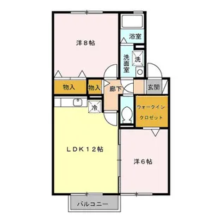 ボナールコート【2階】の間取り