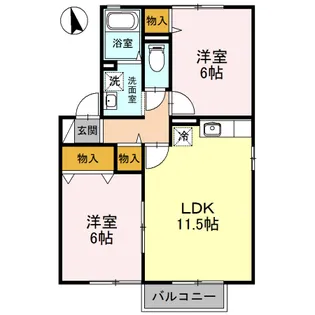 エステートM 3【2階】の間取り