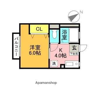 シティハイムヘルシーハイム【1階】の間取り