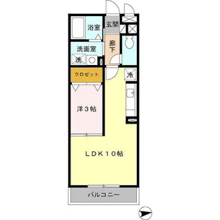 パークレジデンス中央【1階】の間取り