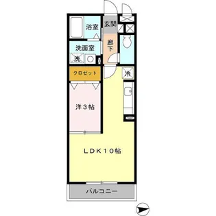 パークレジデンス中央【2階】の間取り