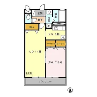 ロイヤルガーデン Ⅰ【3階】の間取り