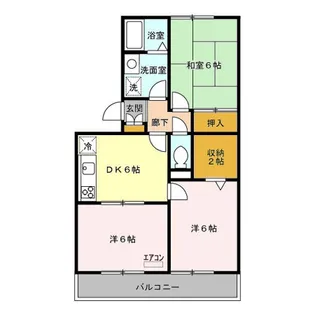 セキネマンション Ⅱ【2階】の間取り