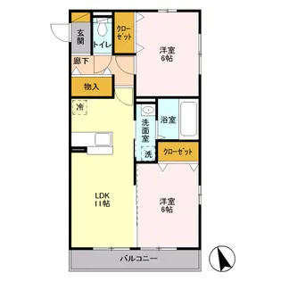 アルクス【3階】の間取り