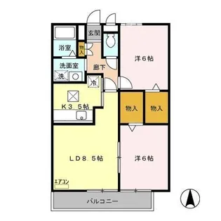 ロイヤルハーモニー【3階】の間取り