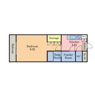 プリエール宮本【3階】の間取り