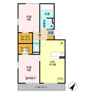 ラ・フォンテ嵯峨【1階】の間取り