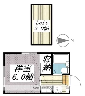 レオパレスウィング【2階】の間取り
