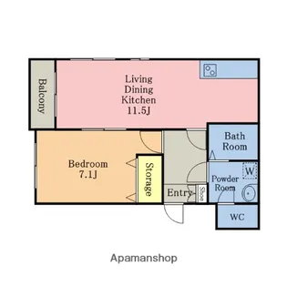 HANAマンション【3階】の間取り