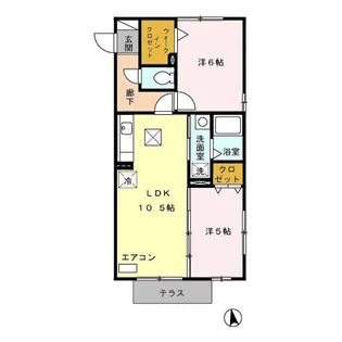グランシエル【1階】の間取り