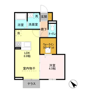 プレジール【1階】の間取り