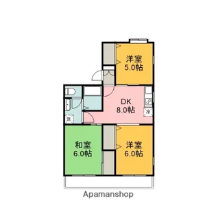 プレジデント深田Ⅱ【3階】の間取り