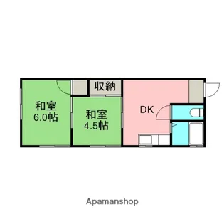 コーポ島田【1階】の間取り