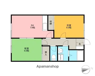 ドエルせんげん台壱・弐番館【2階】の間取り