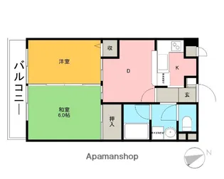 エンブレム北越谷B【1階】の間取り