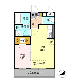 オーパス【1階】の間取り