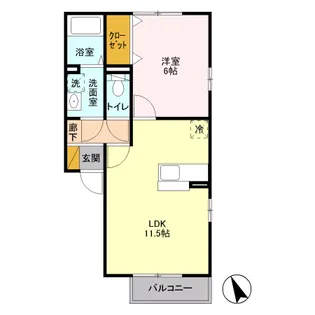 サンオークヒルズ【2階】の間取り